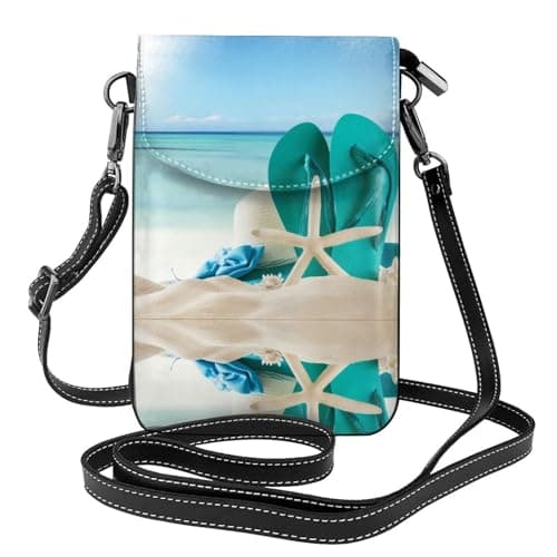 flip-flops Genuine Leather Crossbody Phone Pouch