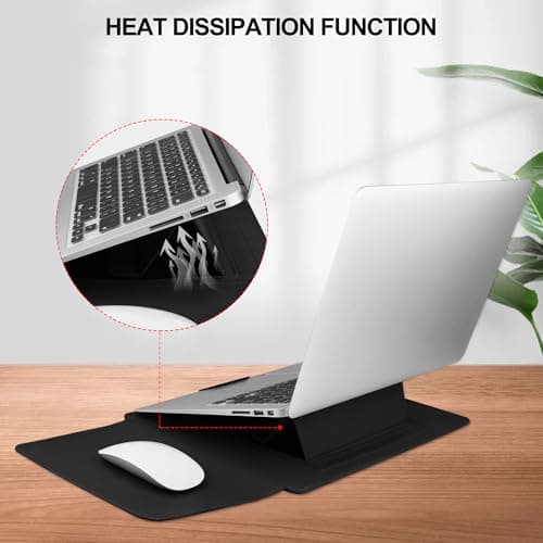 HoYiXi 13 Inch Laptop Sleeve Case Bag Compatible with 13‘’ MacBook Neo 2026/MacBook Air/Pro 13 M1 M2 2022-2018/Surface Pro 8 2021/Surface Go 3 13-13.3'' Dell ASUS Acer Notebook,Black — view 6