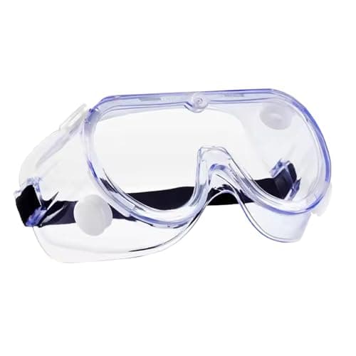 HowseHold Safety Goggles (Pack of 8) Anti Fog Protective Safety Glasses Chemical Splash Resistant Clear Eye Protection for Home Lab Workplace Comfortable Strap — view 2