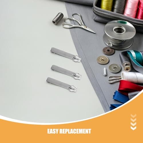FRCOLOR 20pcs Explosion Luggage Zipper Pull Replacement Double Layer Metal Slider for Suitcase Repair Kit Secure Zipper Lock for Travel Bags and Jackets — view 3