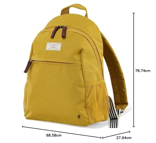 Joules Coast Collection, Unisex, Softside Backpack With Adjustable Straps, Fits Laptops Up To 15", Large 17L Capacity, Antique Gold — view 4