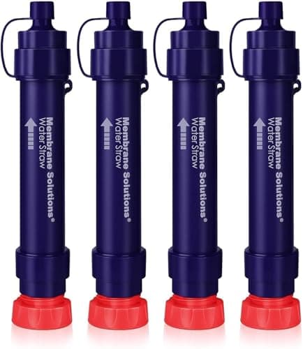 Membrane Solutions Detachable Water Filter Straw S2, 4 Pack