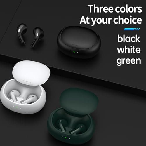M8 Language Translator Earbuds, 144 Languages Instant Voice Translation Device, Bluetooth Noise Reduction Two Way Real Time Translation Earphone, Touch Control, Online Instant (Green) — view 3