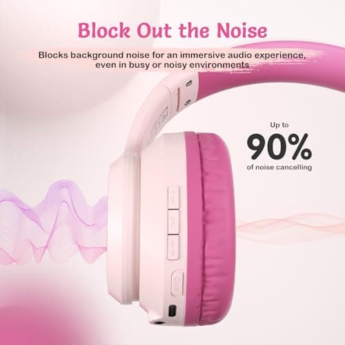 TONOSHARK Kids Headphones Wireless, Noise Cancelling Headphones for Kids — view 3