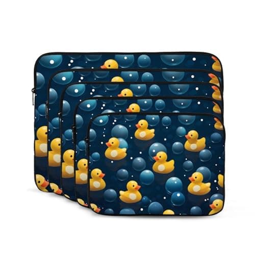 VQUVQV 13 Inch Laptop Sleeve Yellow Ducks Portable Laptop Case, Slim Lightweight Computer Sleeve Bag Briefcase Carrying Bag — view 2