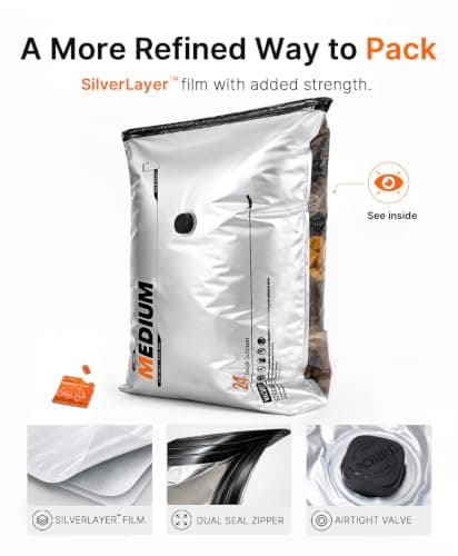 Vacbird Vacuum Storage Bags with USB & Battery 2-in-1 Rechargeable Electric Air Pump, Space Saver Bags for Travel and Home, 20 Pack — view 4