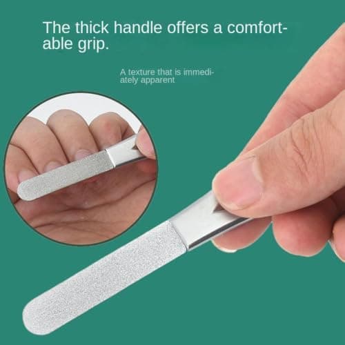 Nail File Professional Double Sided Stainless Steel Toenail Filer — view 5