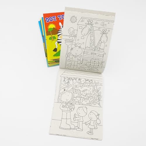 Sixstore 8 X A6 Mini Colouring Books for Kids Party Bags Fillers Toys, Entertaining Travel Activities and Party Favours Jungle, Birds, Animals, Safari — view 5