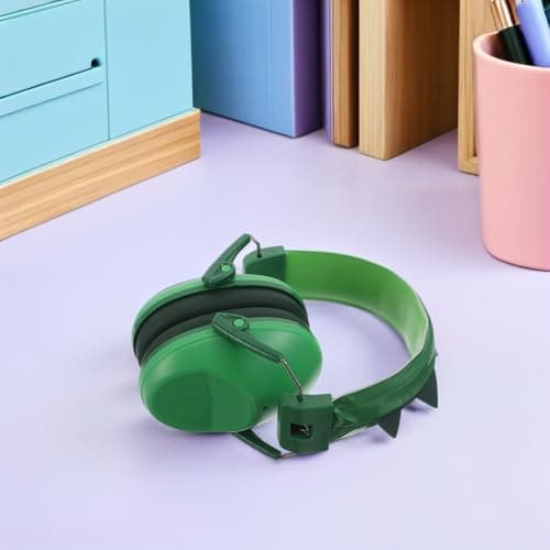 MUELODSIC Noise Cancelling Headphones with Dinosaur Earmuffs, Noise-Reducing Ear Defenders for Hearing Protection, Comfortable Sound Proof Headphones for Study, Concerts, and Outdoor Use — view 5