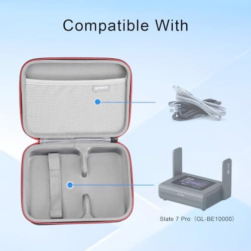 RLSOCO Carry Case for GL.iNet Slate 7 Pro GL-BE10000 Wi-Fi 7 Travel Router — view 3