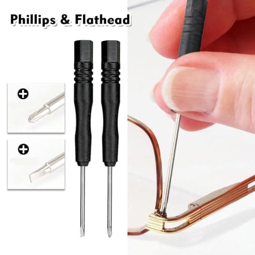 NICECONE Gold Eyeglass Repair Kit 150PCS - Glasses Repair Tool Set — view 4