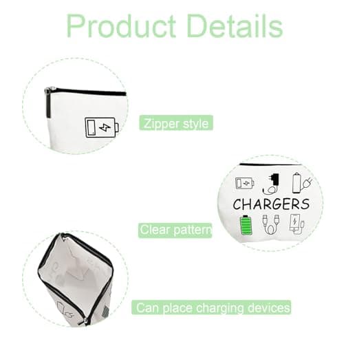 Travel Essentials, Charger Bag for Travels, Travel Gifts for Women and Men — view 3