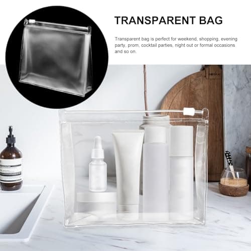CLISPEED 10pcs Travel Makeup Bag for Toiletries with Wear Resistance and PVC Material, Small Size Cosmetic Pouch for Camping and Fitness Organising Travel Essentials — view 3