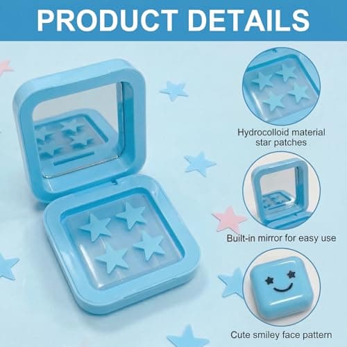 Star Spot Cover Patches 64 Pack with Mirror Cases — view 2
