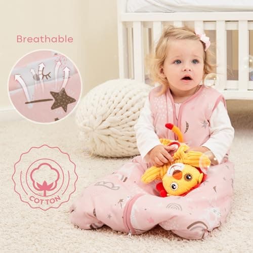 Looxii Baby Sleeping Bag 2.5 TOG 100% Cotton Soft Newborn Sleepsack Unisex Baby Wearable Blanket for Boys and Girls 12-18 Months — view 3