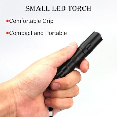 LED Torch Super Bright, Camping Flashlight Handheld Waterproof, 4 Pcs — view 3