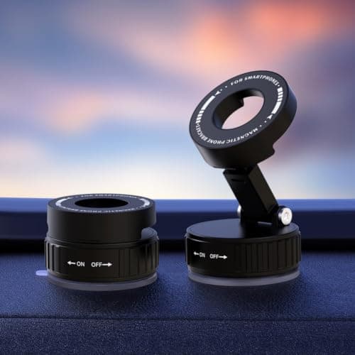 Foldable Car Phone Holder ABS Air Vent Mount 68mm(Black) — view 2