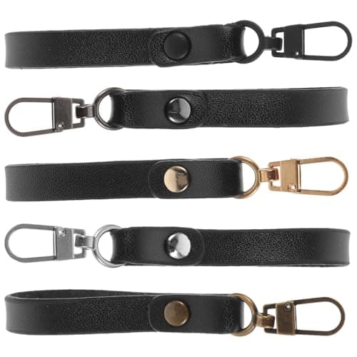 5pcs Leather Alloy Zipper Head Replacement for Backpacks Handbags