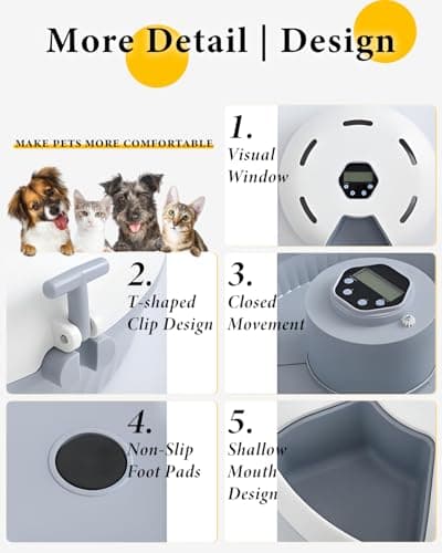 Automatic Cat feeder Wet Food, Digital Timer-Controlled Pet Feeder — view 5