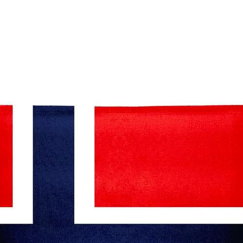 Flagtex Norway Pack of 2 Hand Waving Flag (18x12 Inch Large) - Premium Wooden Stick Hand Flag Big Size Natural Wood Pole European Red White Blue Nordic Cross Flag Events Parades — view 3