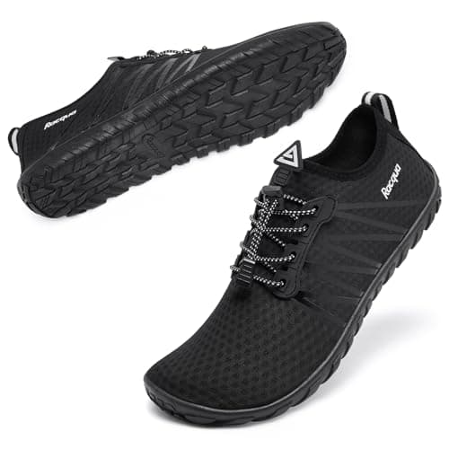 Racqua Men Women Water Shoes Quick-Dry Non-Slip Aqua Shoes Black 3 — view 4