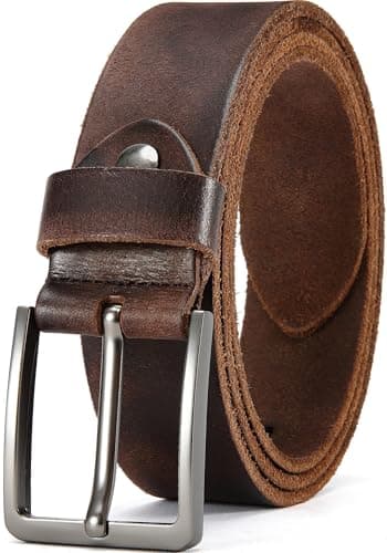 DOOPAI Leather Belt for Men,Handmade for Formal Work or Casual Belt 40MM