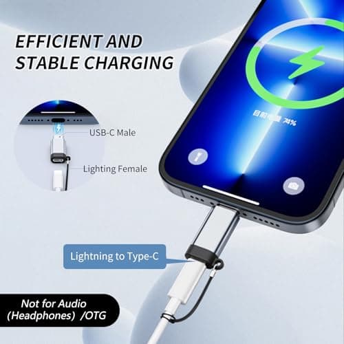 La Brodée Lightning to USB C Adapter 4Pack- Not for Audio/OTG — view 2