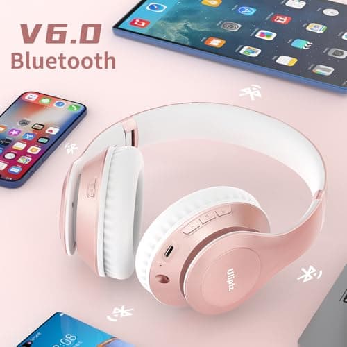 Uliptz Wireless Headphones Over Ear, 65 Hrs Playtime Bluetooth Headphones — view 3