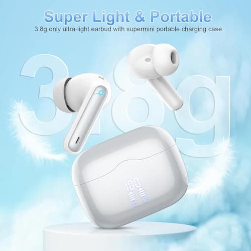 Wireless Earbuds Bluetooth 5.4 with HiFi Stereo Bass, 40H In‑Ear Earphones — view 6