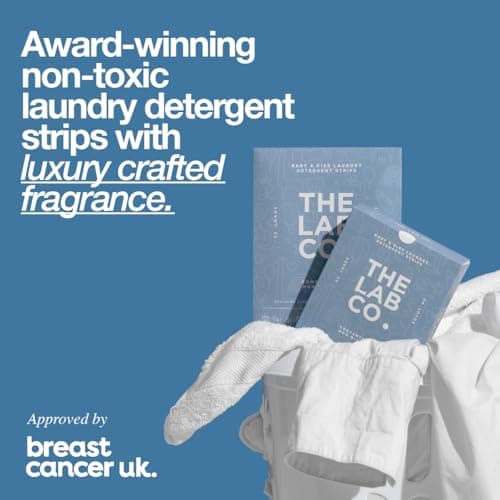 The Lab Co. Laundry Detergent Strips Washing Sheets | Travel Pack | Ultra-Concentrated | Non-Bio | For Sensitive Skin | Fresh Linen Chamomile & White Rose | 3 Loads — view 2