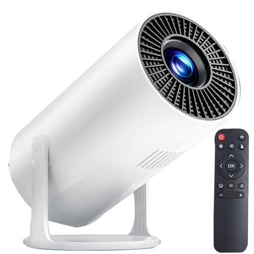 Projector 4K with WiFi and Bluetooth, Mini Smart Auto Keyston Portable with Android 11,projector for Home Movie、Living room, bedroom, outdoor