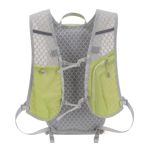Fistcale Lightweight Water Repellent Outdoor Backpack - 0.28kg Hiking & Cycling Bag with Large Capacity, Reflective Strips for Camping/Running/Commuting- Green — view 2