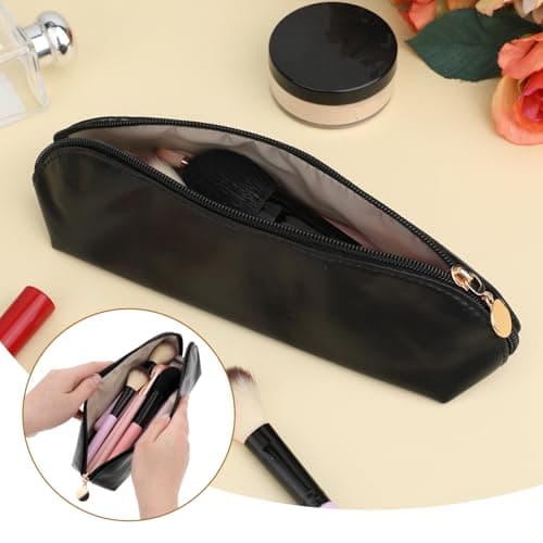 Prasacco Travel Makeup Brush Bag - Portable Cosmetic Organizer with Zipper, Compact Toiletry Case for Daily Use and Work — view 6