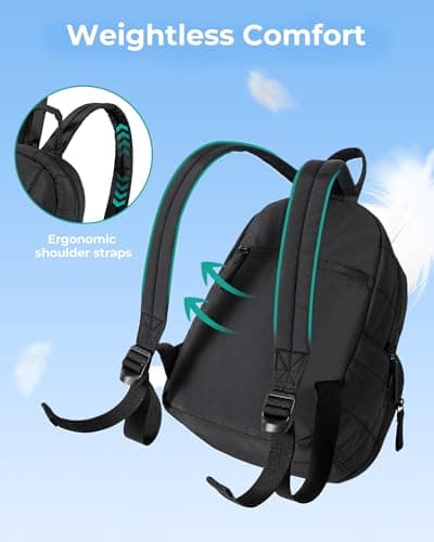 bagsmart Small Women Backpack Lightweight,Casual Rucksack for School Travel — view 3
