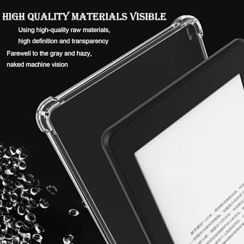 Clear Case for 6" All-New Kindle 2022,Thin Slim Soft Flexible Silicone Tpu Rubber Back Cover Skin Slim Transparent Cover Reinforced Edge Corners Lightweight & Durable Protection. — view 4