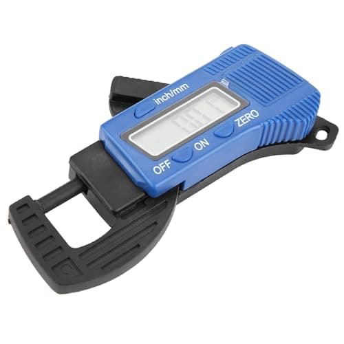 Portable Digital Thickness Gauge Paper Jewelry Meter Measure Tool with Large LCD Screen Carbon Fiber Compact Sturdy Design for Measuring Paper Leather Metal Battery Magnetic — view 4
