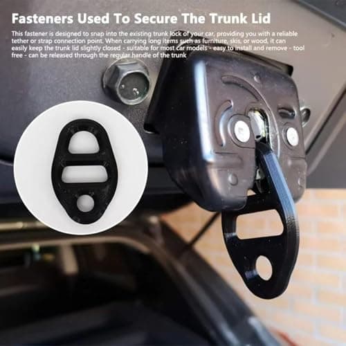 Car Trunk Lid Fixing Buckle Set 5PCS | PLA 4×6cm Anti- Clips Portable Storage Fastener Kit | Universal Car Cargo Trunk Organizer Retainer Accessories For Sedan SUV Truck RV Travel Road Trip — view 4