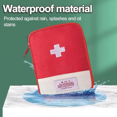 First Aid Pouch, 2-Pack Empty Mini Travel Medicine Storage Bags — view 2