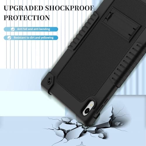 Kebiory for Onn 12.1 inch Tablet Pro 100146663 Case 2024 Friendly Case with Shoulder Strap Stand for New Walmart Onn 12.1 inch Tablet Pro 2024 Model Cover (Black) — view 5