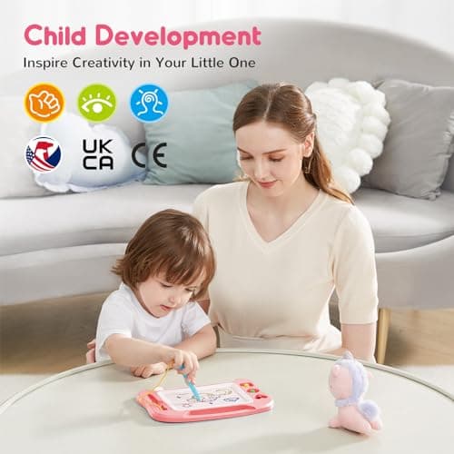 SGILE Magnetic Drawing Board Kids, Toddler Travel Toy Pad, Standard 25x18cm — view 4