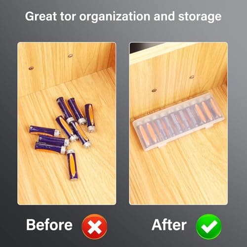 AA Battery Storage Box Space-Saving Compact Protective Stackable Portable — view 6