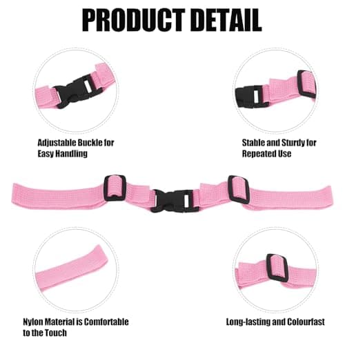 4 Pack Adjustable Backpack Chest Strap, Quick Release Sternum Hiking School — view 3