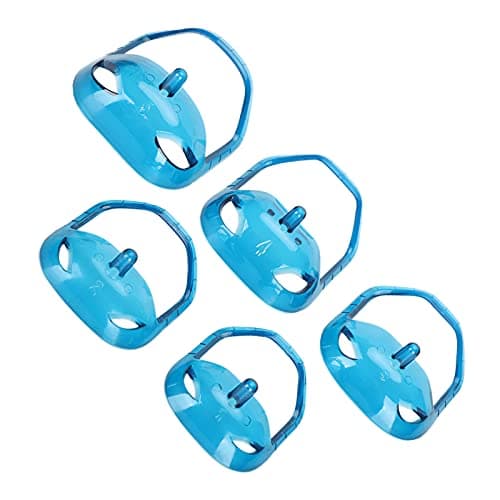 Jiawu Goatee Beard Shaper Template, 5Pcs Transparent Blue — view 5