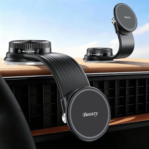 Beeasy for MagSafe Car Mount, Bendable Magnetic Phone Holder for Car