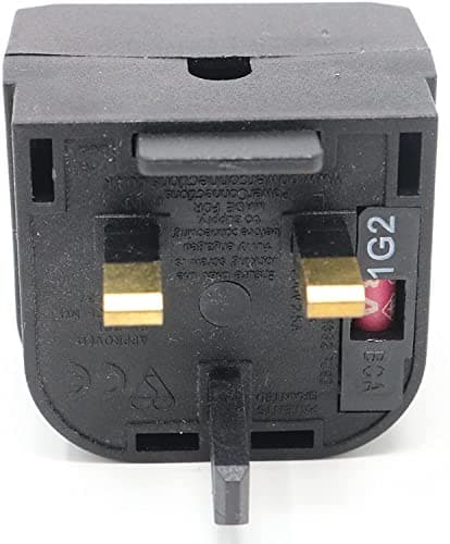 INSPIRETECH Euro to UK Converter. 2 Pin European Power Supply to 3 Pin UK Plug European to UK Adapter (Black) — view 5