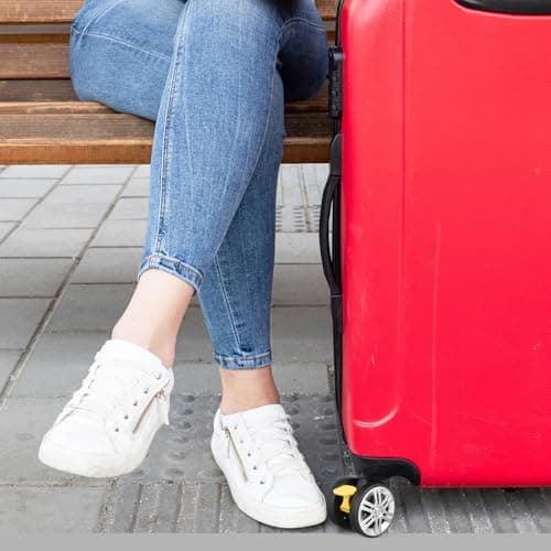 HOMSFOU 4pcs Universal Suitcase Wheels Replacement Kit Universal Suitcase Wheels Replacement Kit 4pcs for Luggage Repair Luggage Repair — view 4