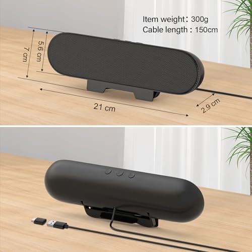 ZETIY USB Speaker for PC, Monitor Speakers with Clip-on Design — view 6