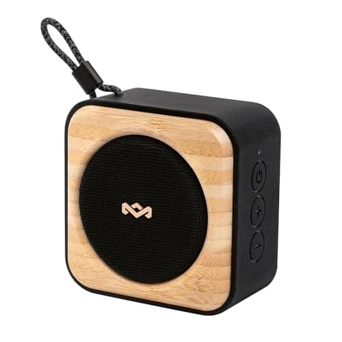 House of Marley Roots Bluetooth Speaker - Small Portable, IP67, Black
