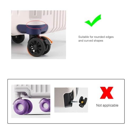 Ricardo Luggage Wheels, 1Pair Outdoor Mute Double Row Replacement Kit for Box Code Case Suitcase Accessory Ent Suitcase Large Wheel Draw‑bar — view 2