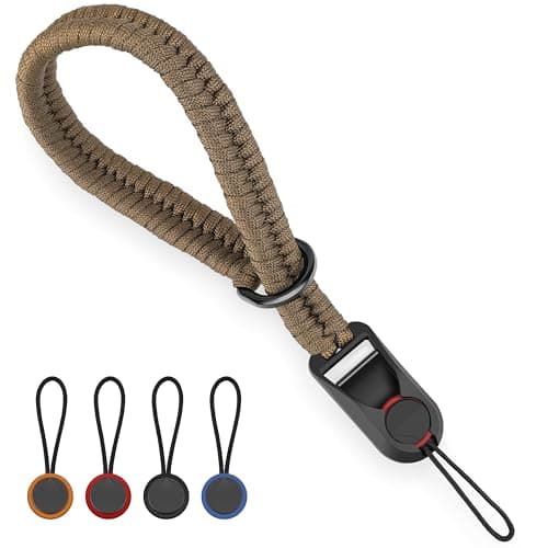 SUNYA Camera Wrist Strap for Photographers with Quick Release Buckle Paracord Rope Camera Hand Strap Compatible for DSLR or Mirrorless Camera
